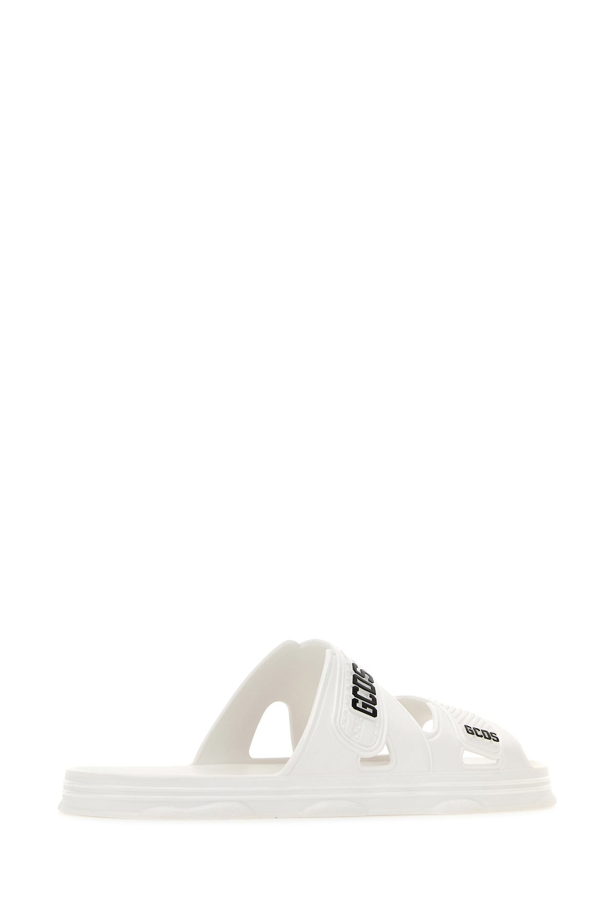 White rubber GCDS slippers - 3