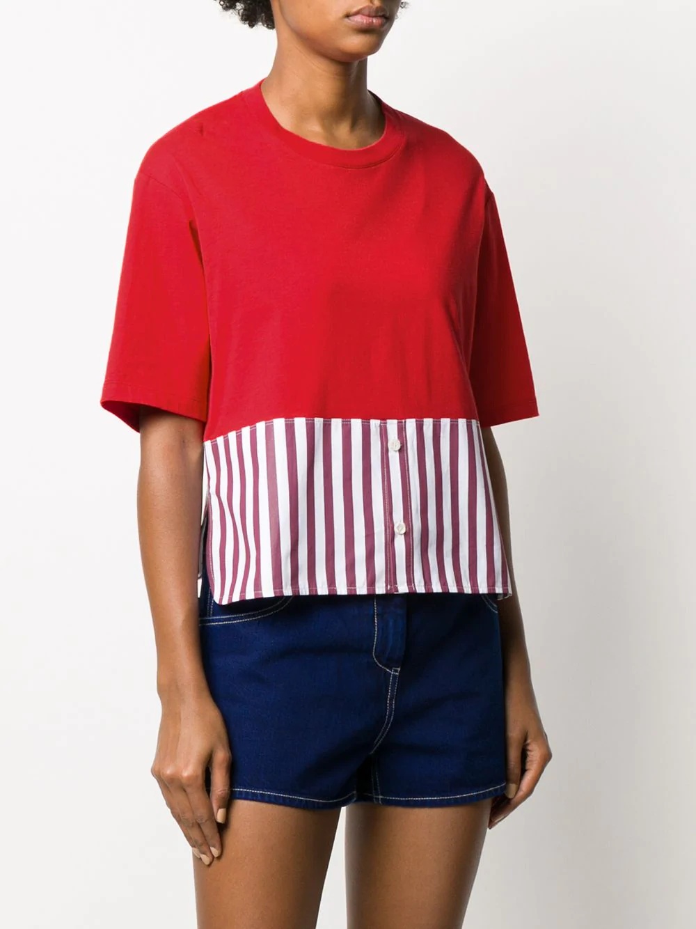 striped-hem T-shirt - 3