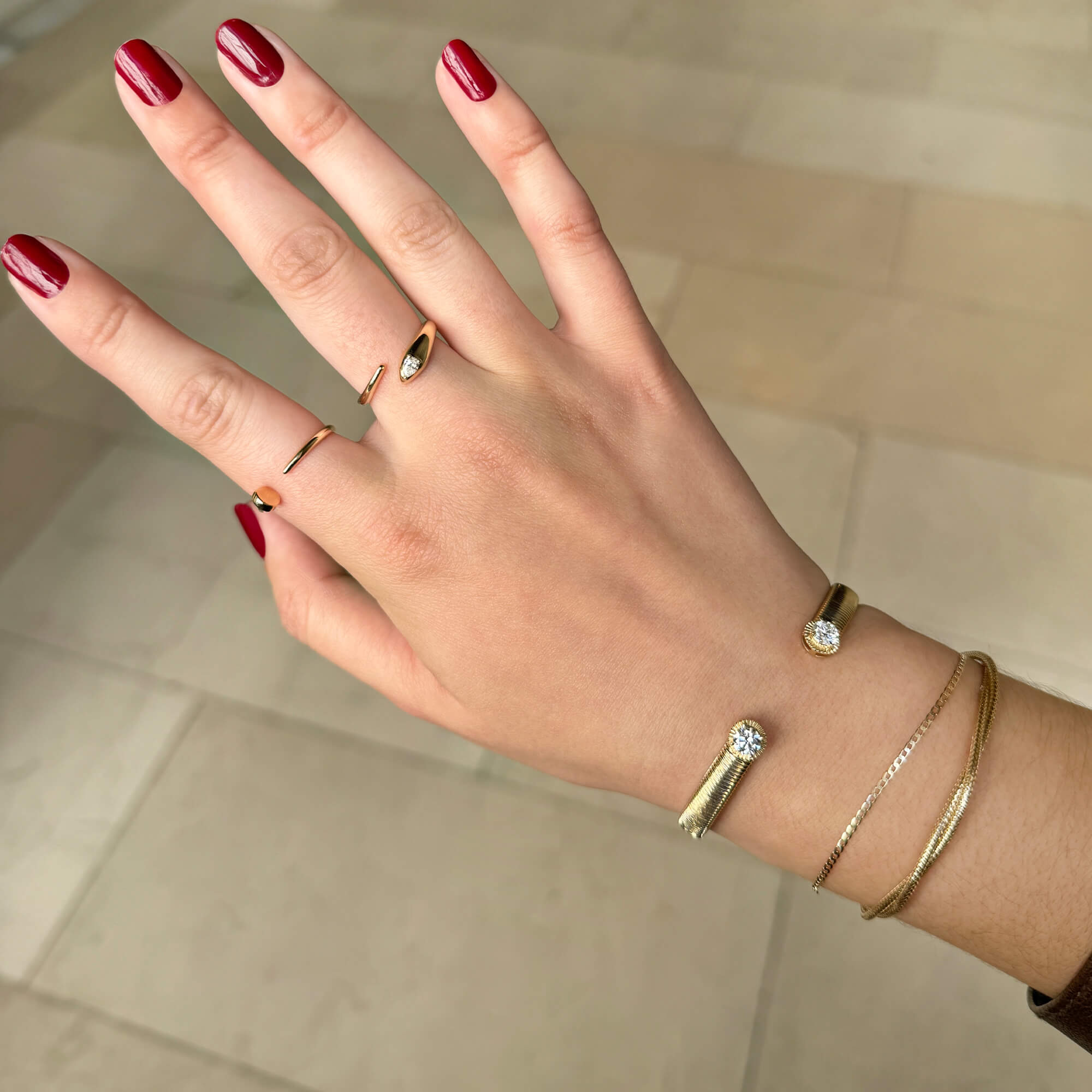 LAB-Created Diamond Bowie Bracelet - 8