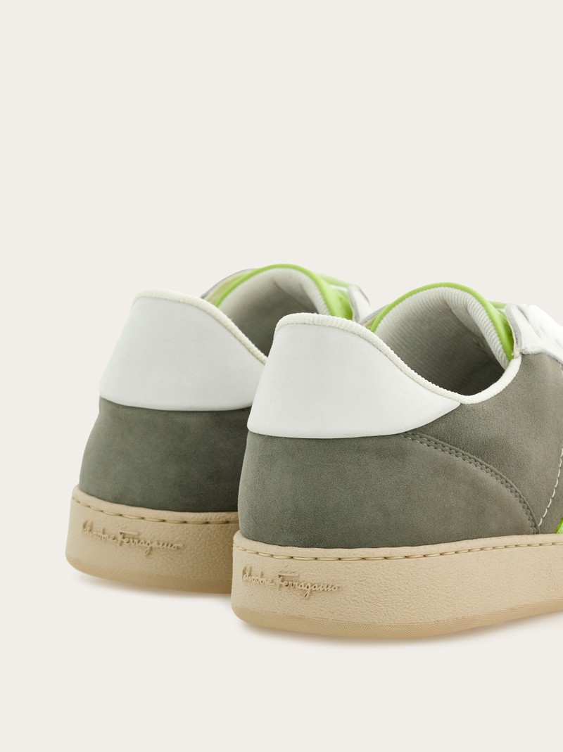 FERRAGAMO Low top sneaker with signature outlook