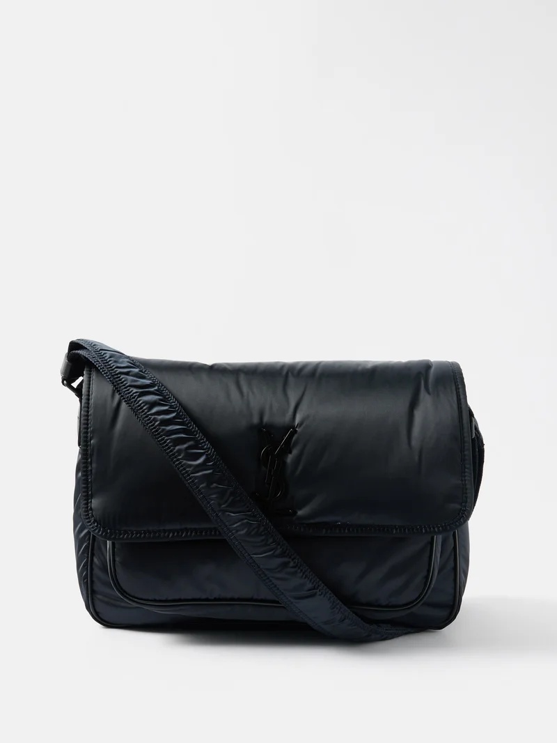 SAINT LAURENT Niki recycled-nylon cross-body bag