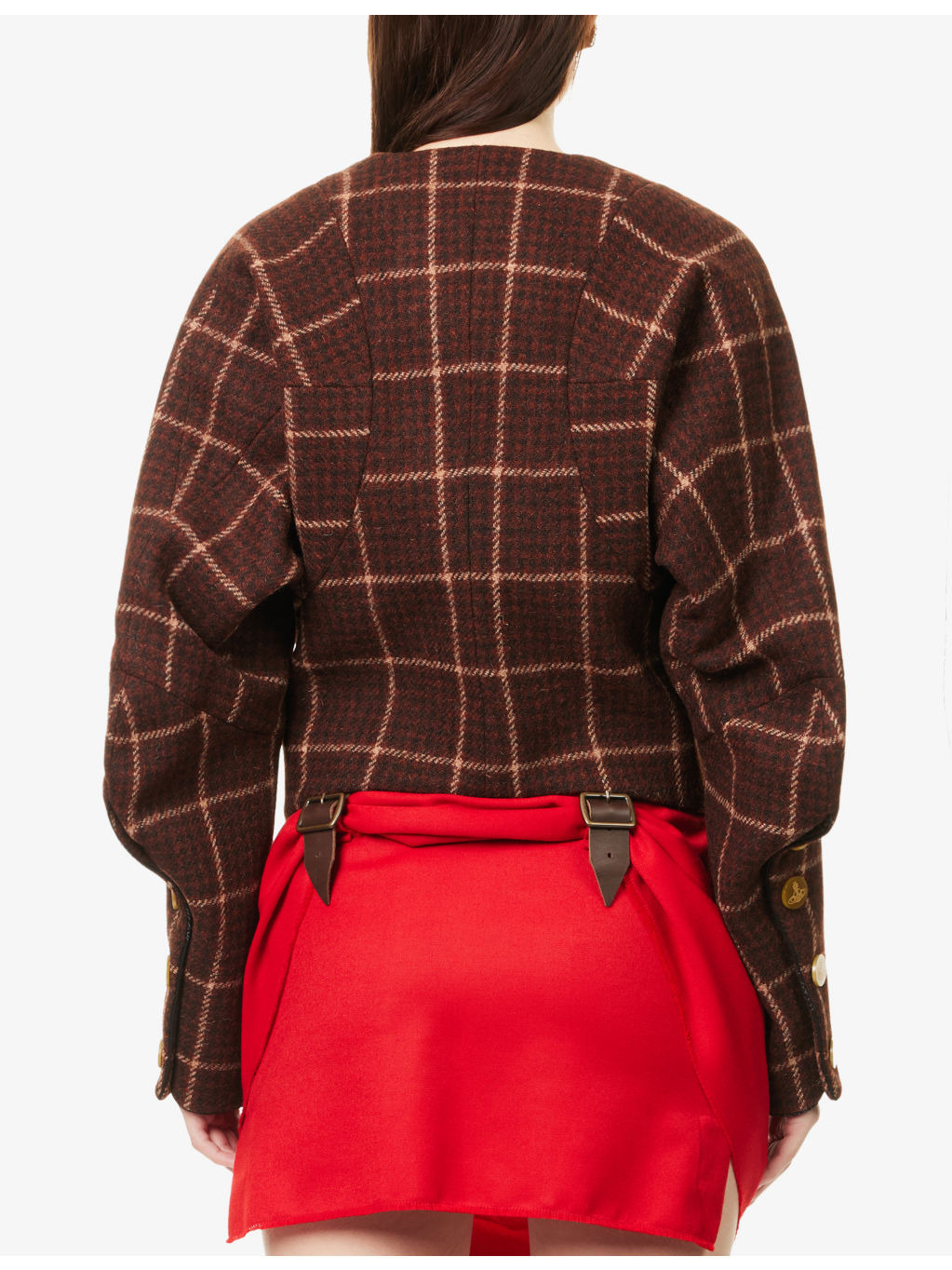 Pourpoint Checked Wool Jacket - 4