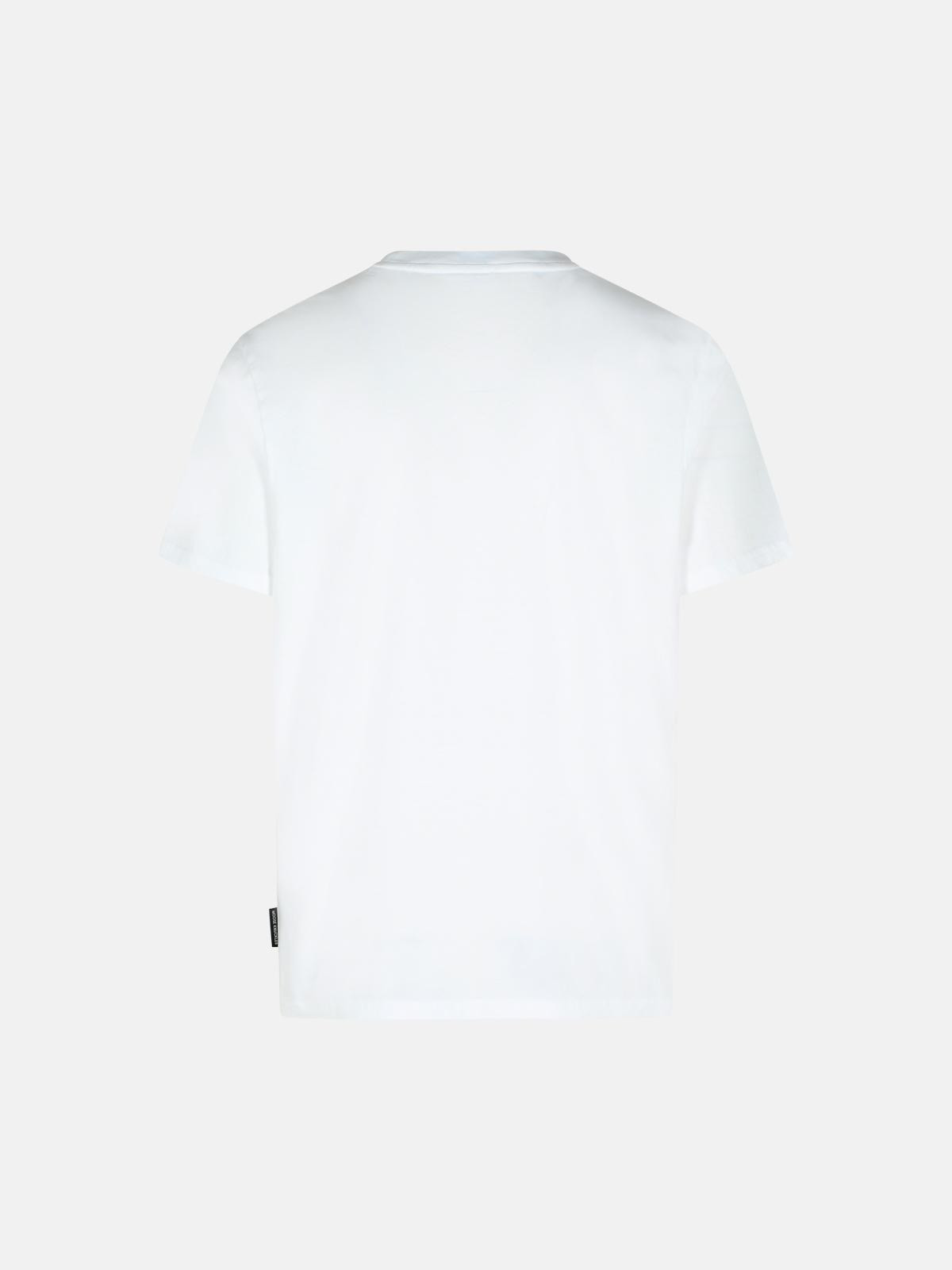 WHITE COTTON T-SHIRT - 3