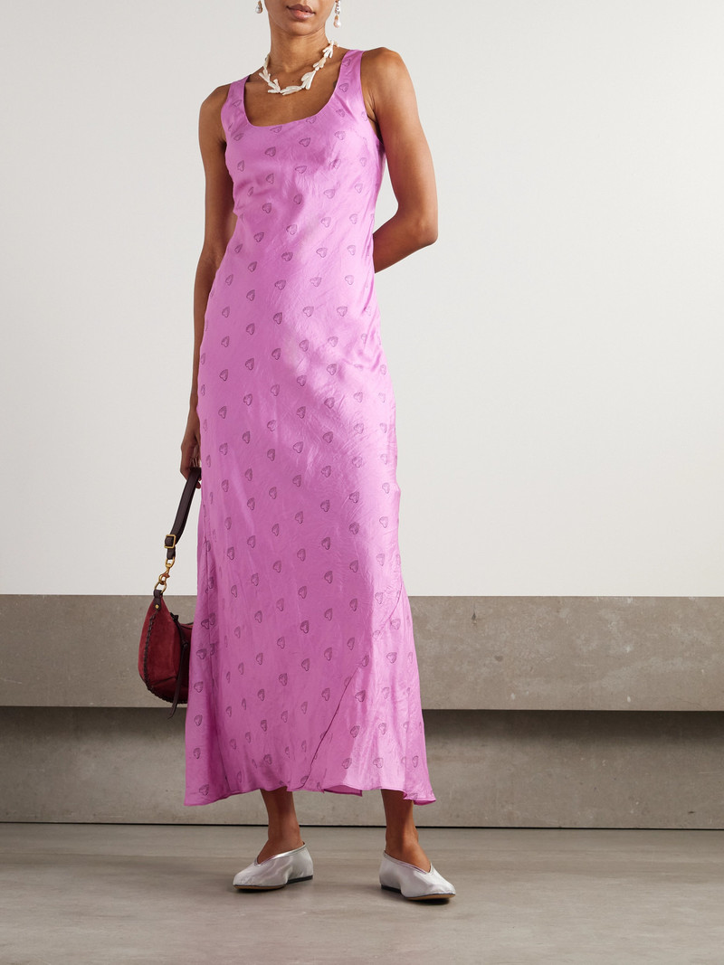 ALIX OF BOHEMIA Adele Printed Silk Midi Dress outlook