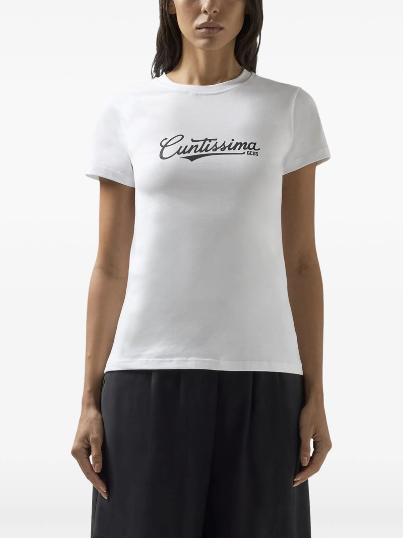 Gcds Lettering-print T-shirt 5