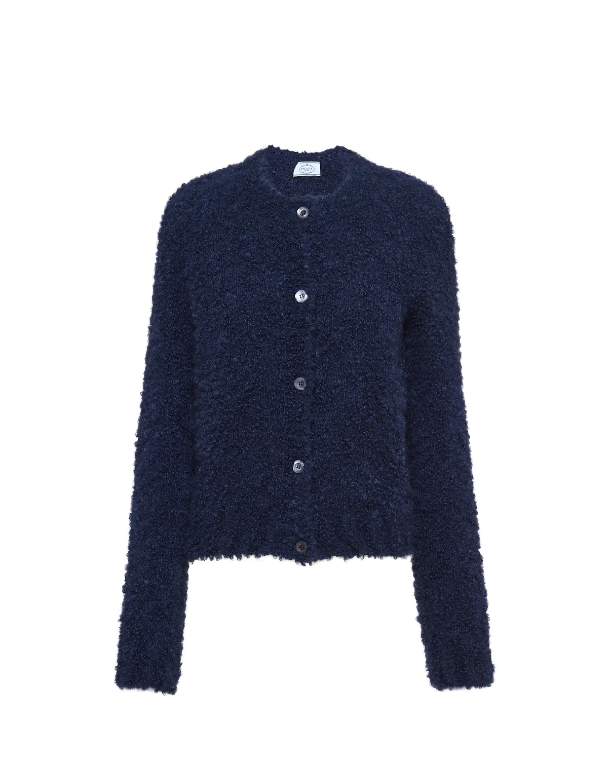 Mohair and cashmere bouclé cardigan - 1