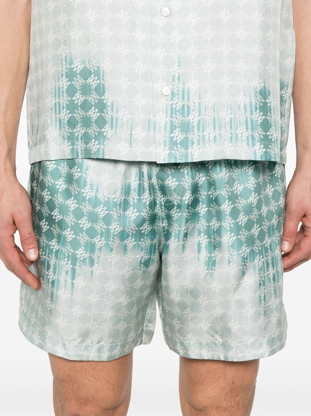 bleached-effect shorts - 5