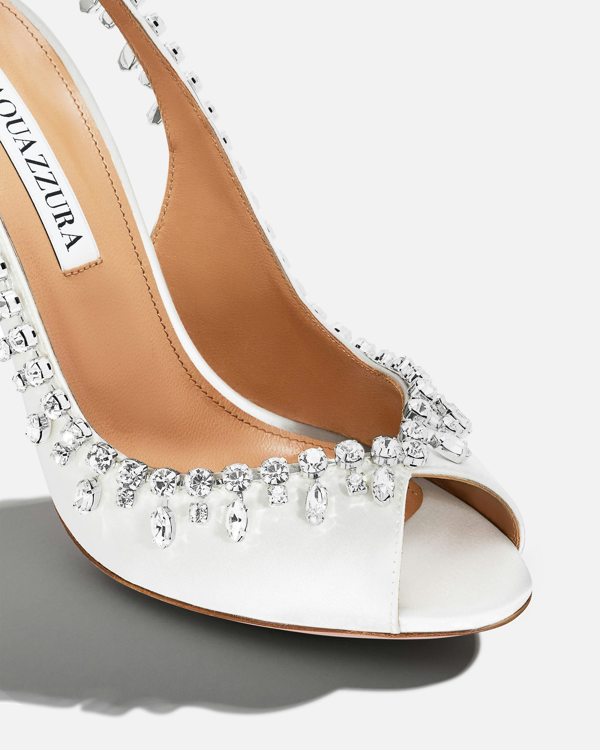 Temptation Crystal Satin Sandal 105 - 6
