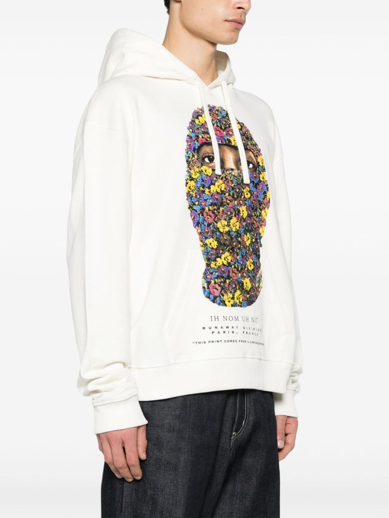 Flower Mask cotton hoodie 3