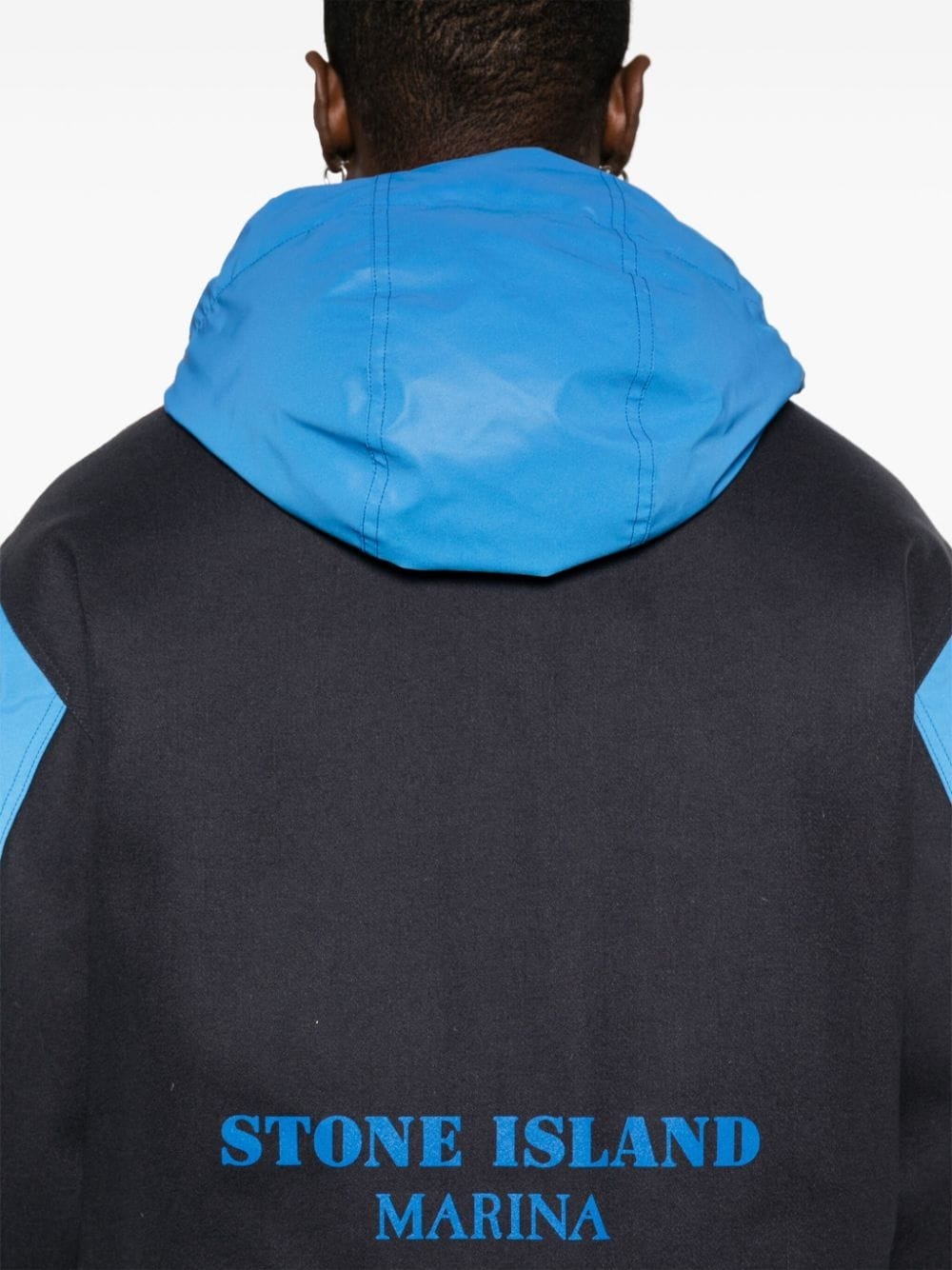 logo-print padded jacket - 5