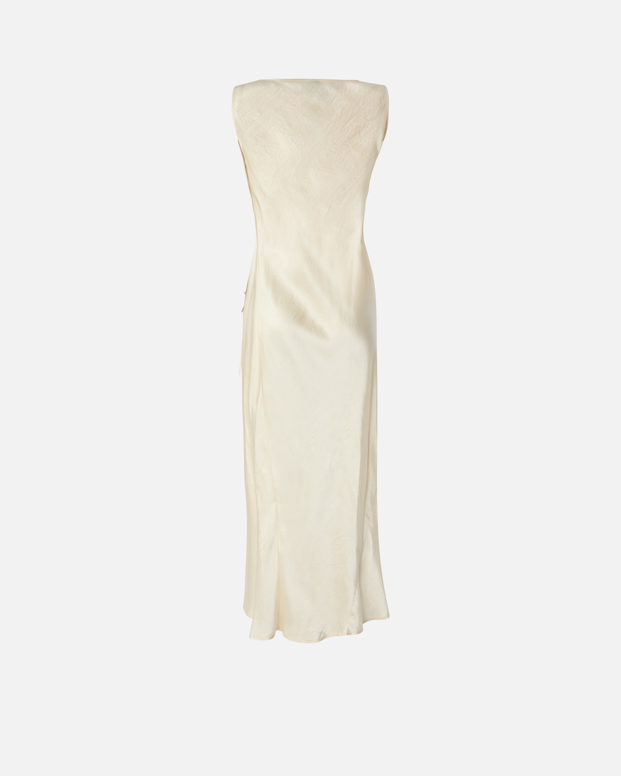 SATIN DRESS WITH SIDE TIE - 2