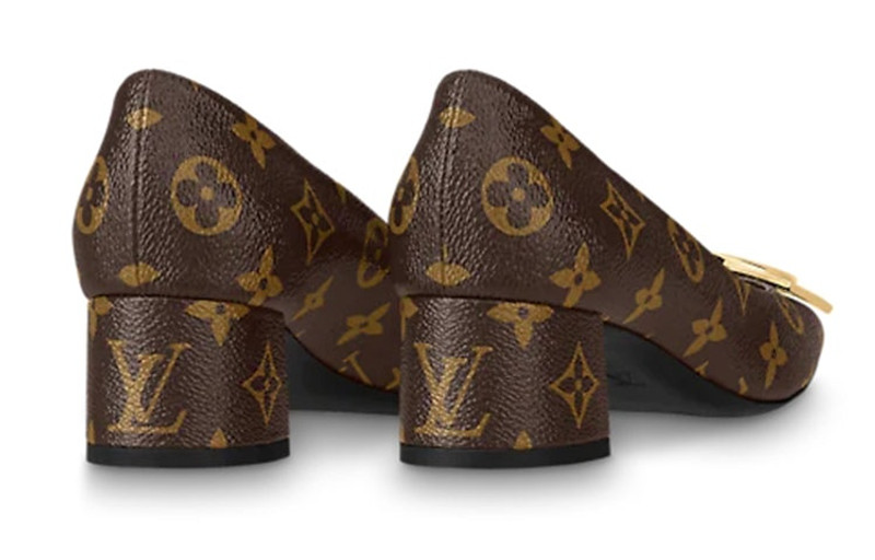 (WMNS) LOUIS VUITTON LV Madeleine Block Heels 'Brown Monogram' 1A8NCJ 4