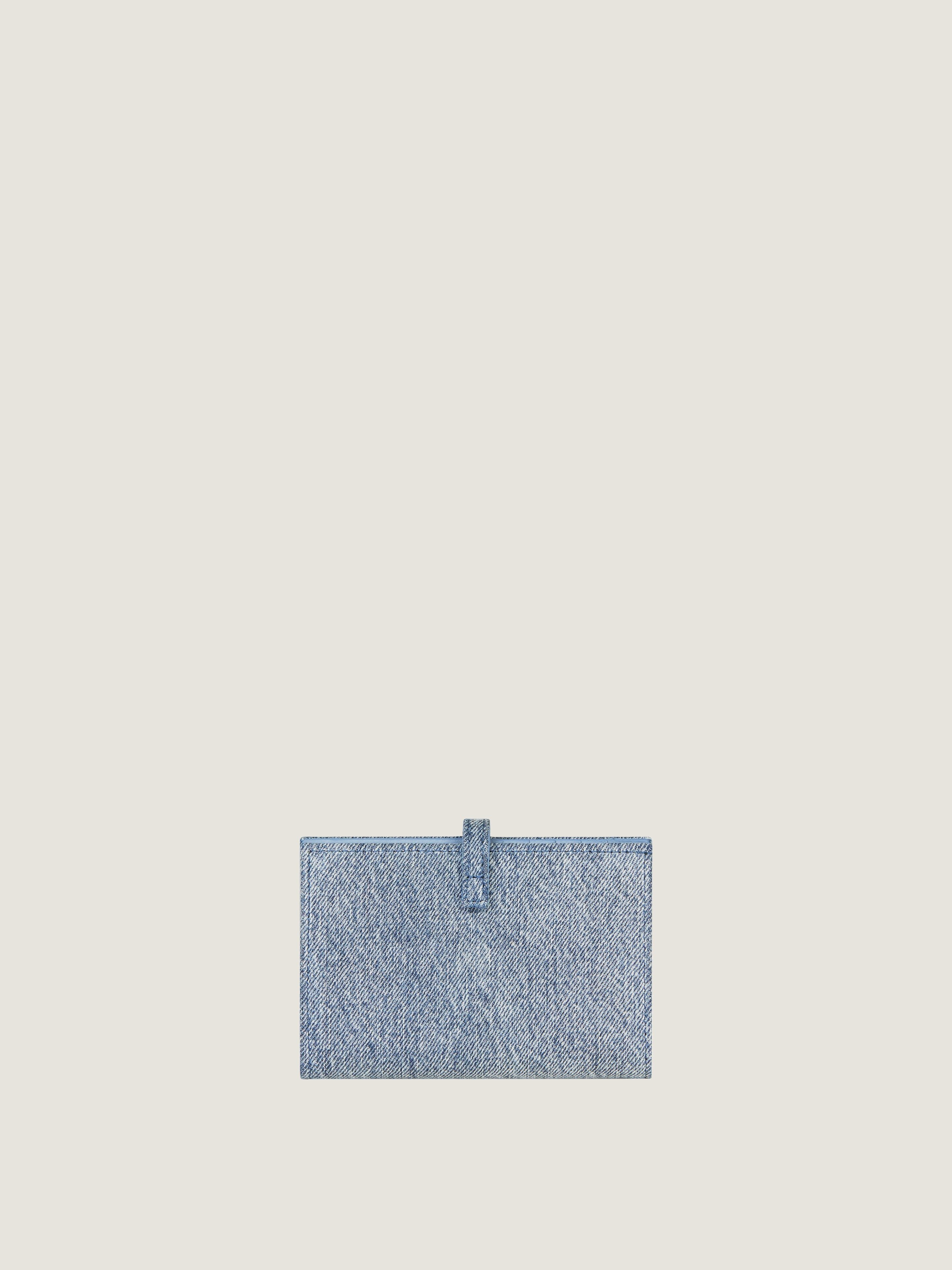 VOYOU WALLET IN DENIM - 2