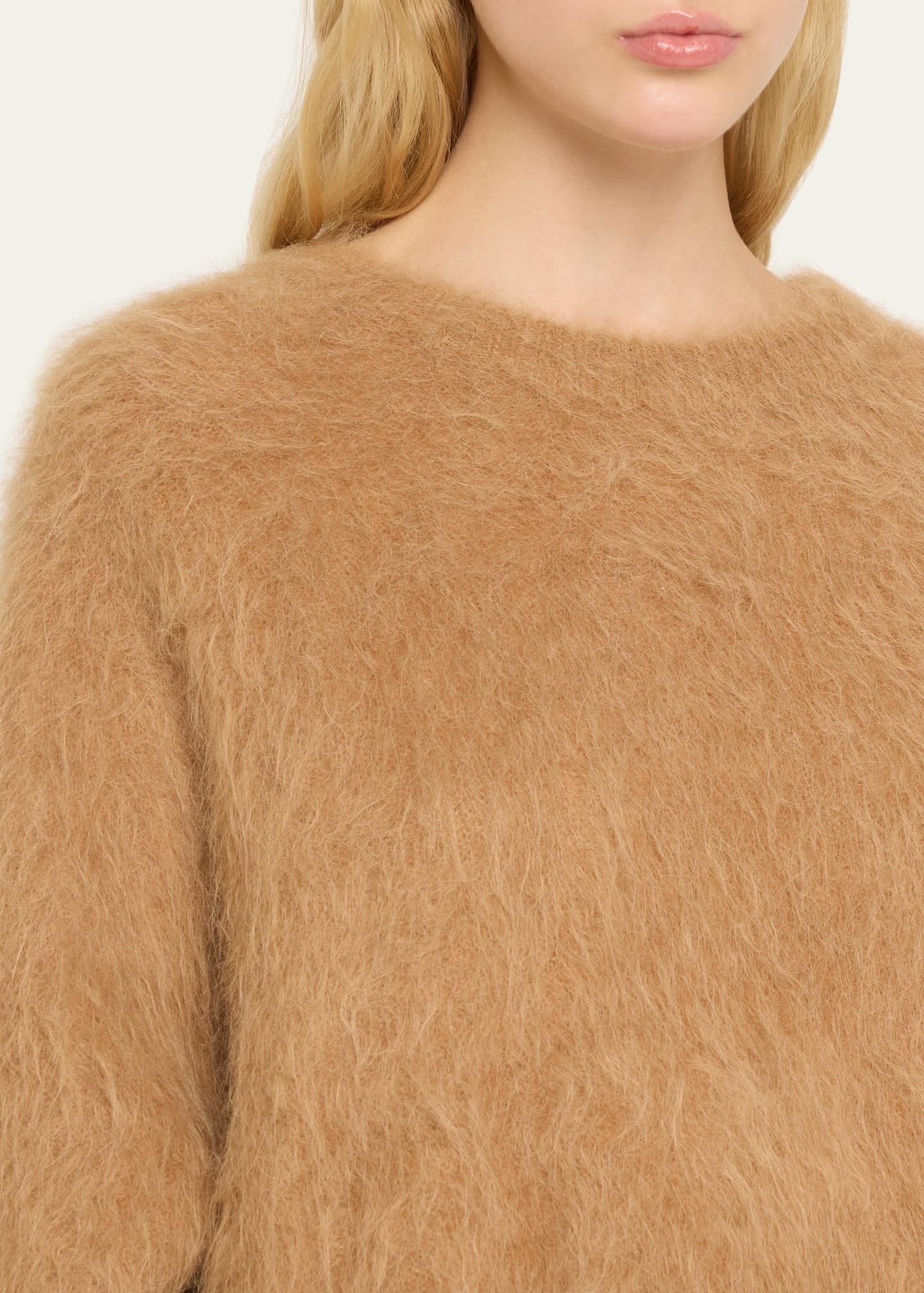 Boxy Alpaca Knit Sweater - 5