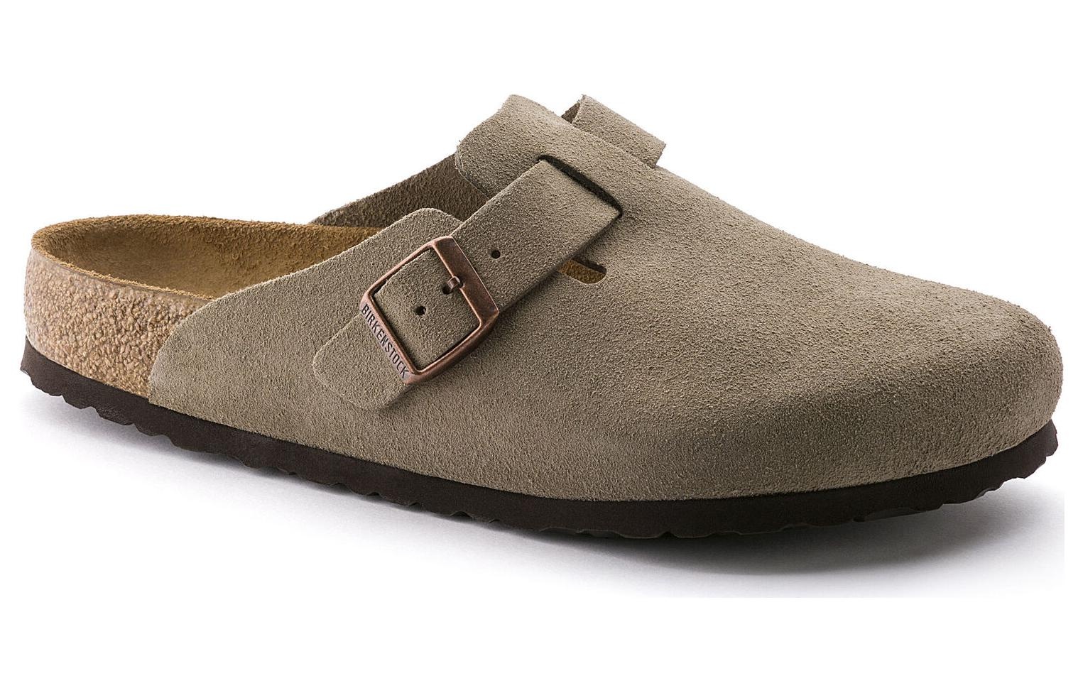 Birkenstock Boston Soft Footbed Suede Narrow 'Taupe' 0560773 - 2