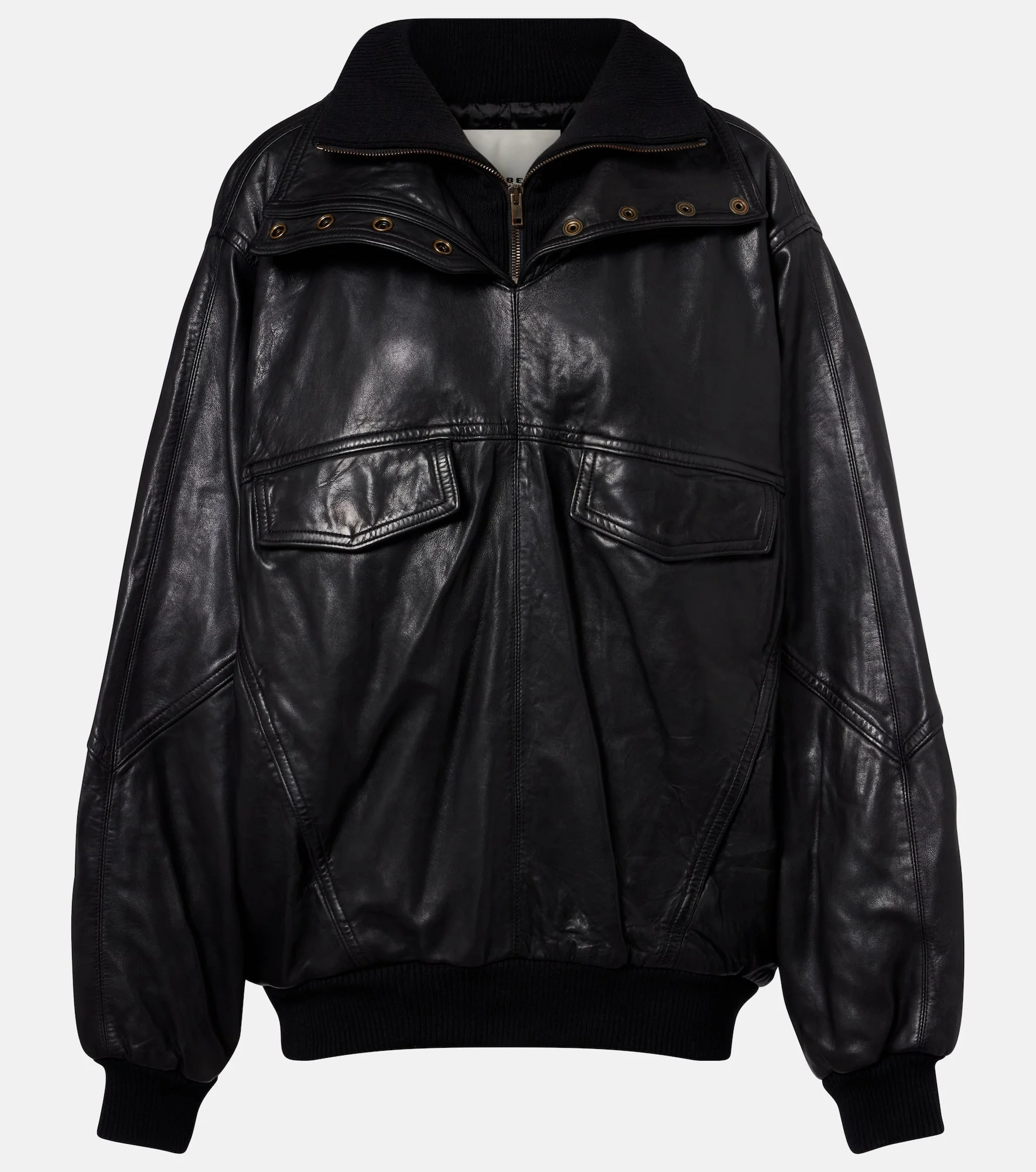 Dorry oversized leather jacket - 1