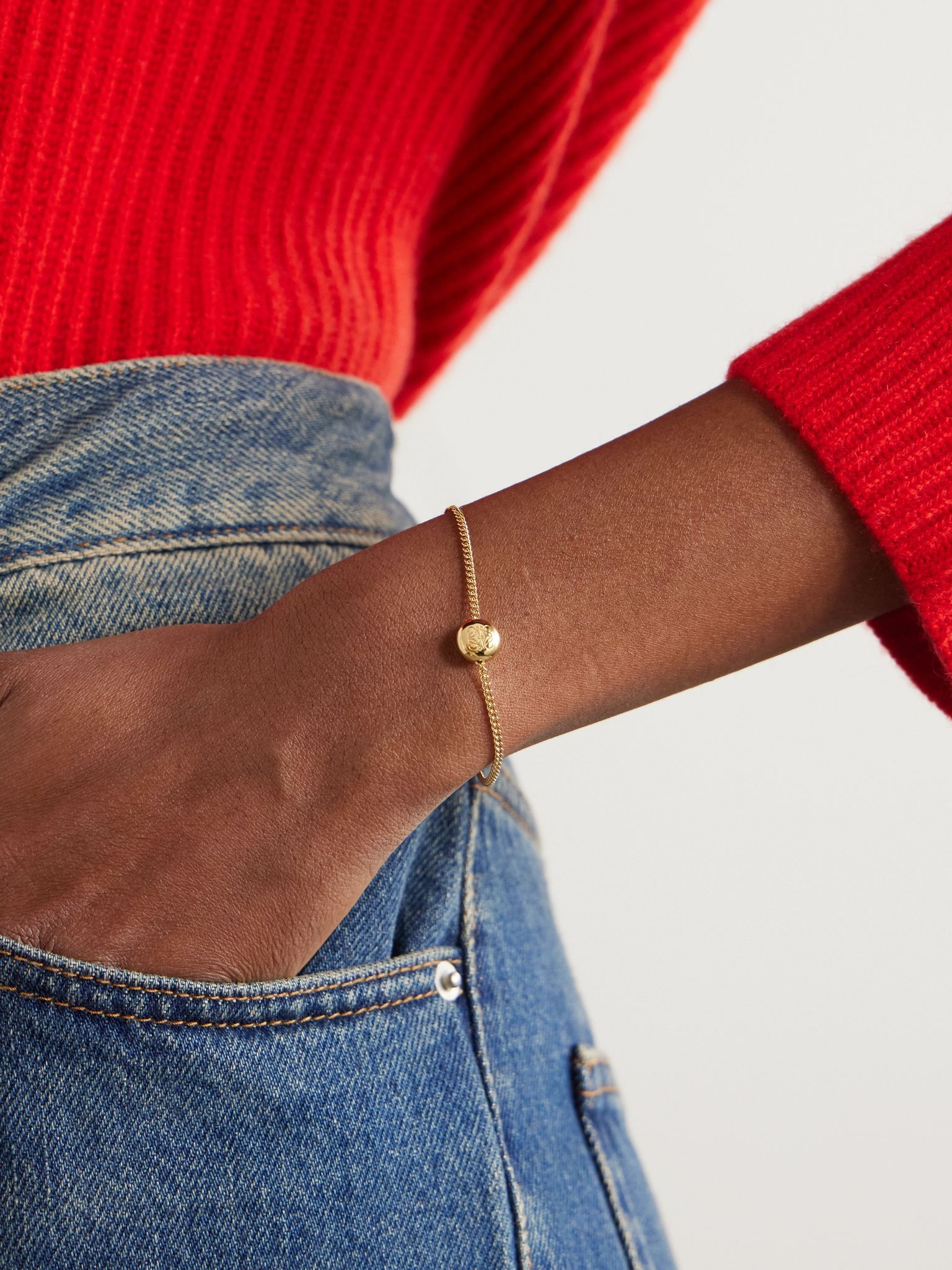 Anagram Pebble gold-plated silver bracelet Gold - 2