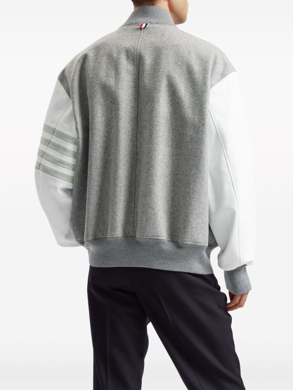 4-Bar stripe bomber jacket - 4