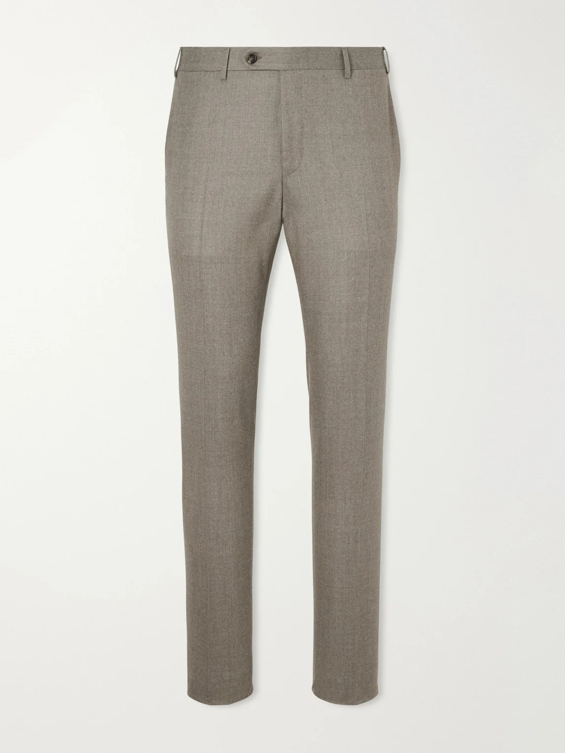 Slim-Fit Wool-Flannel Suit Trousers - 1