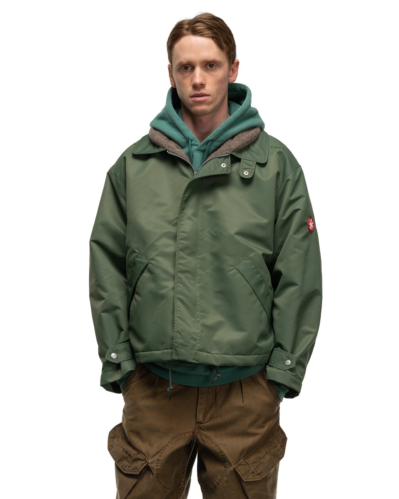 Cav Empt Boa Inner Zip Jacket Green | havenshop | REVERSIBLE