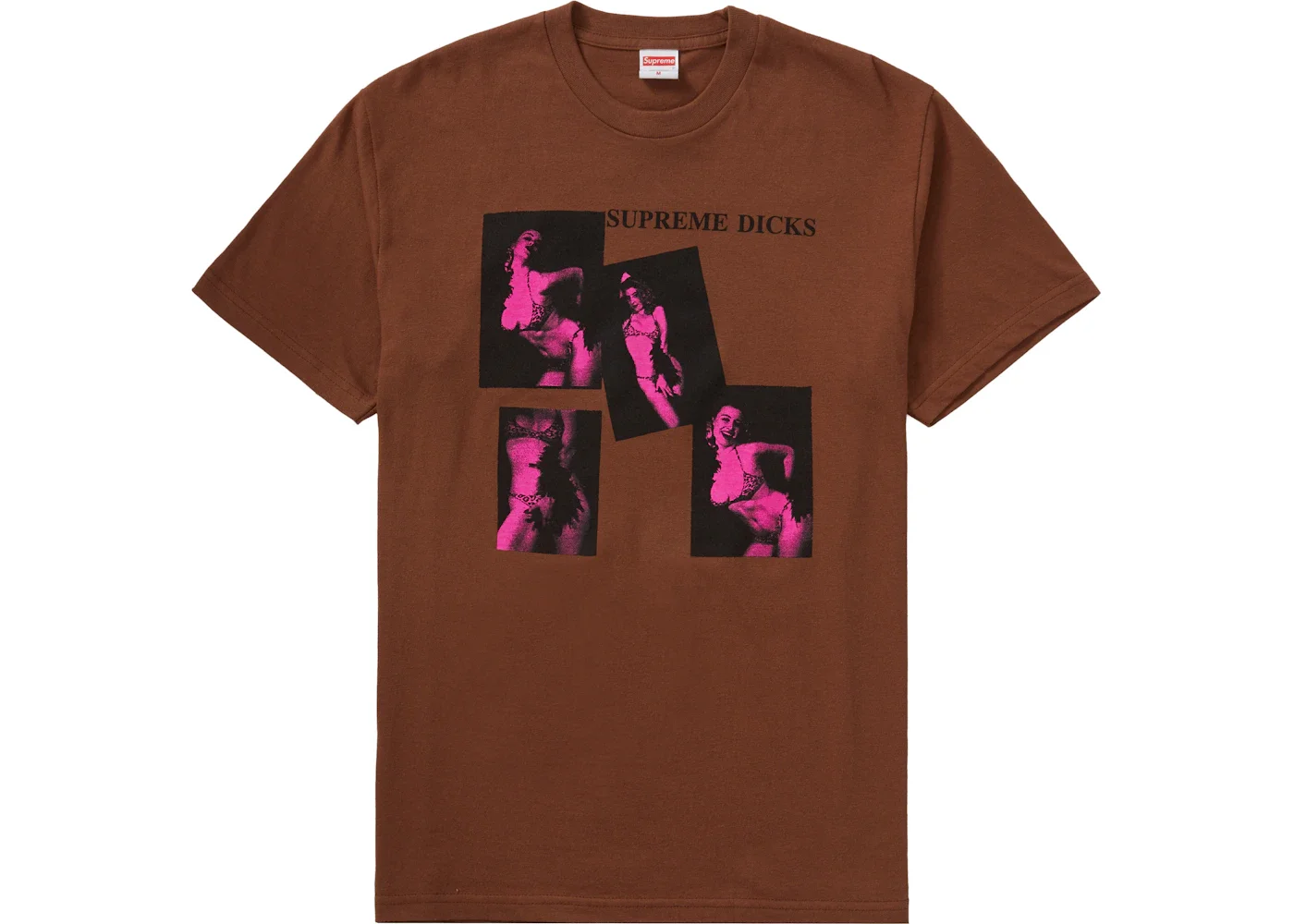 Supreme Supreme Dicks Tee Brown - 1