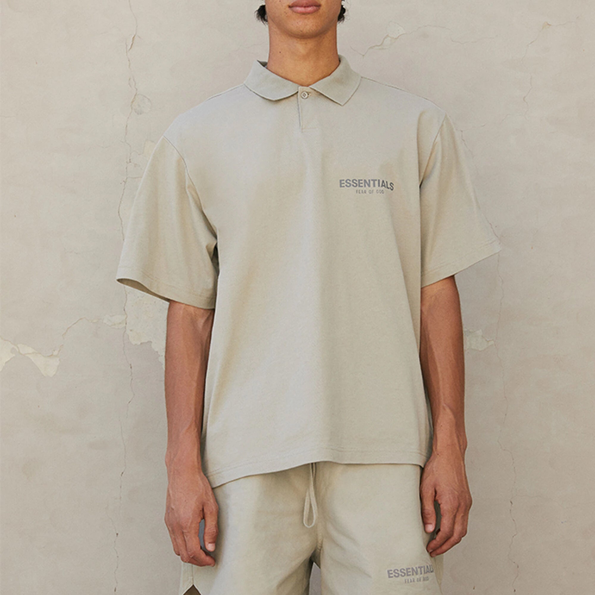 Fear of God Essentials FW21 Logo Polo Shirt 'Pistachio' FOG-FW21-005 - 5