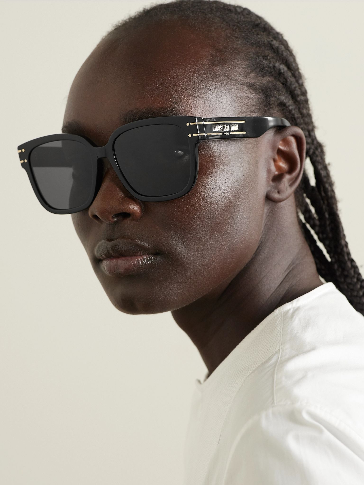DiorSignature S7F square-frame acetate sunglasses Black - 2