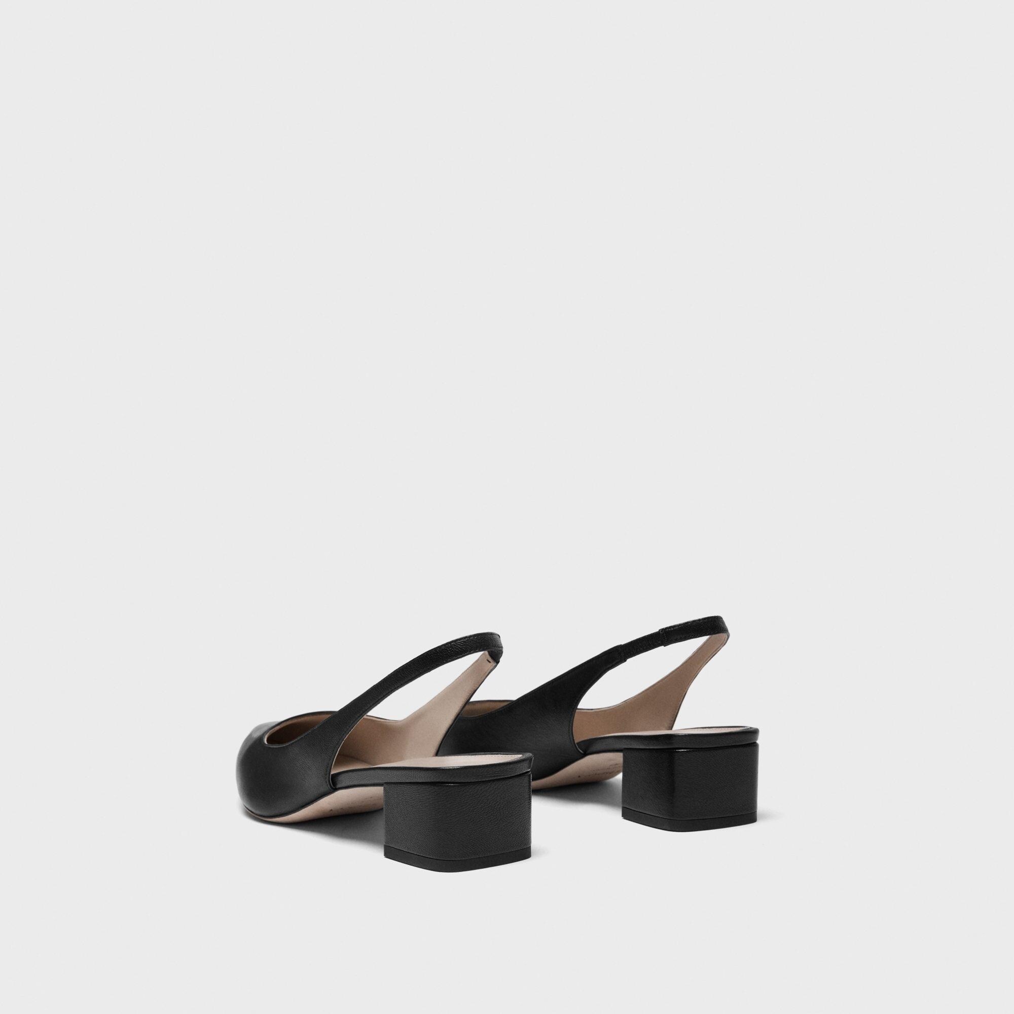 Slingback Pump in Leather - 4