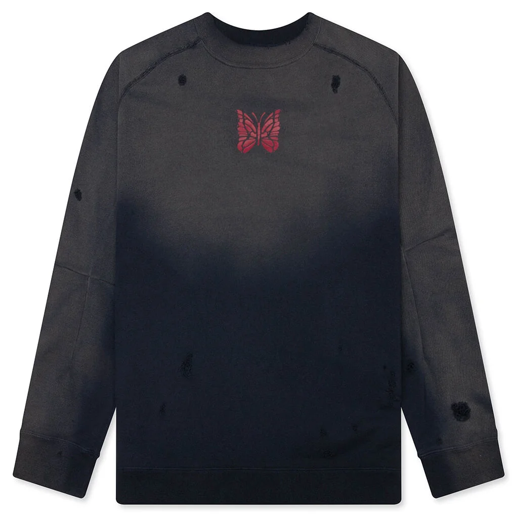 DECONSTRUCTED SWEATSHIRT - NAVY - 1