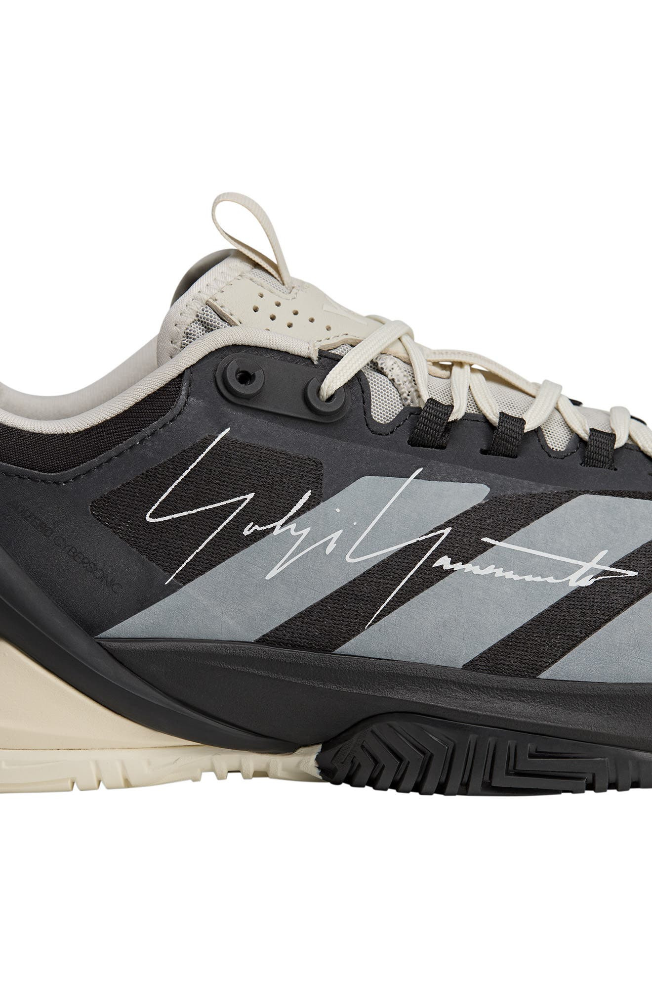 Y-3 Adizero Cybersonic 2 Tennis Shoe in Black/Orbit Grey/Black at Nordstrom - 7