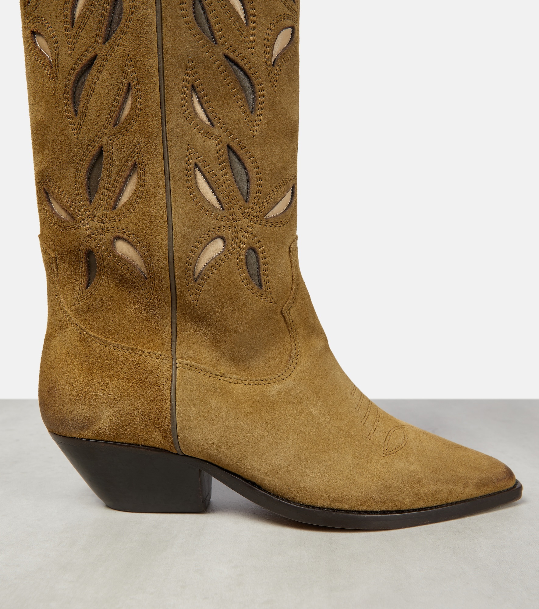 Denvee suede knee-high cowboy boots - 6
