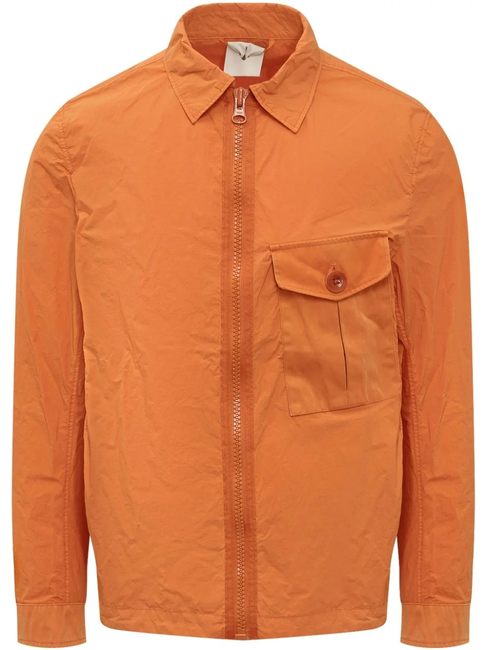 garment-dyed shirt jacket - 1