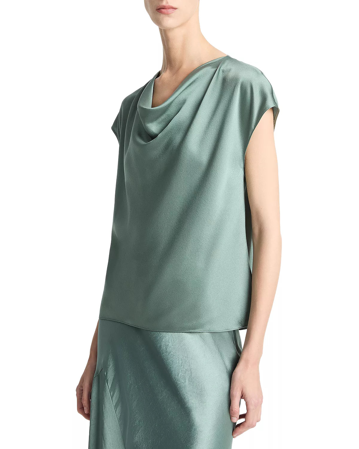 Cowl Neck Silk Blouse - 3