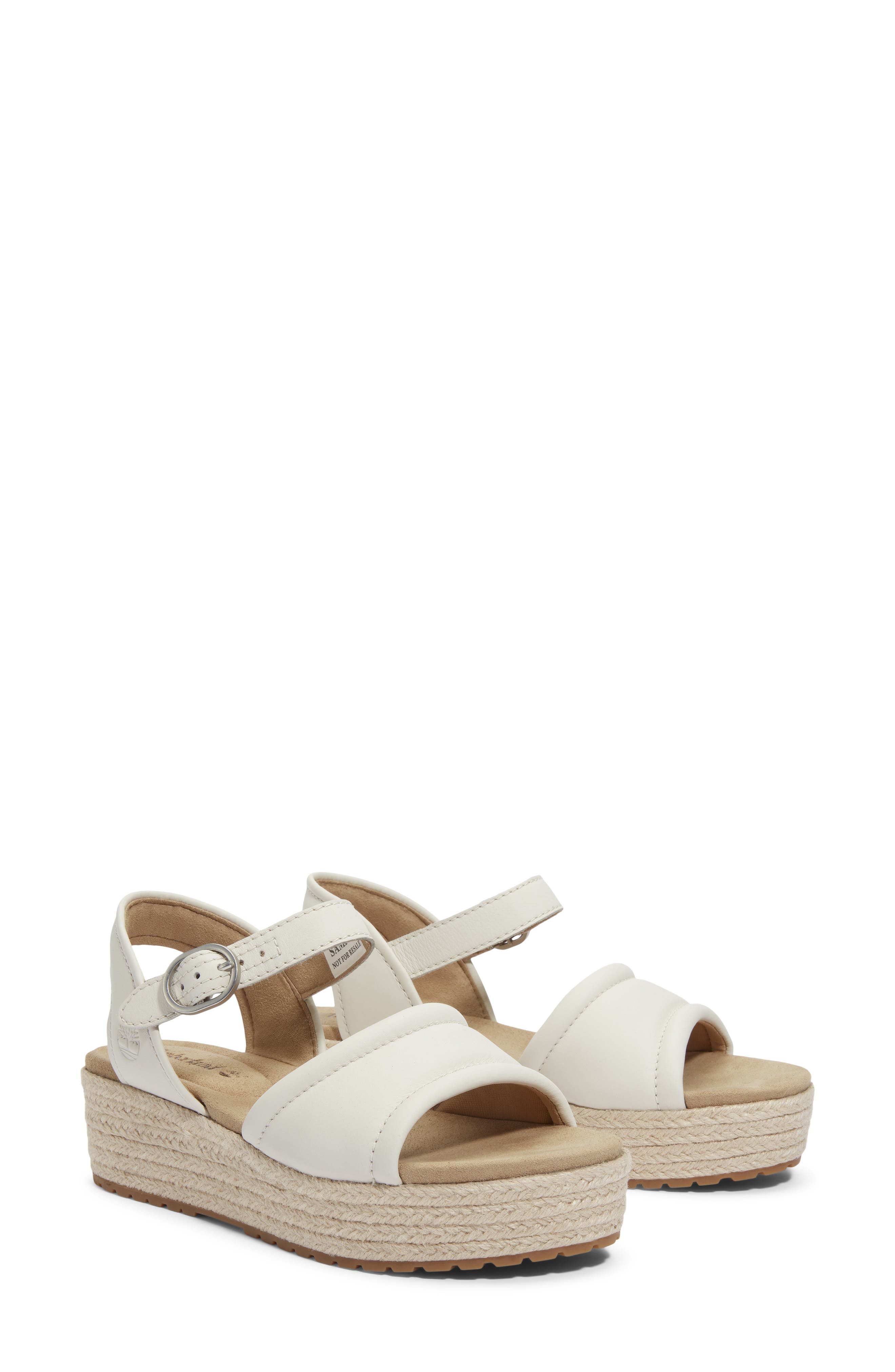 Timberland Santorini Sun Espadrille Sandal in Natural Full Grain at Nordstrom - 9