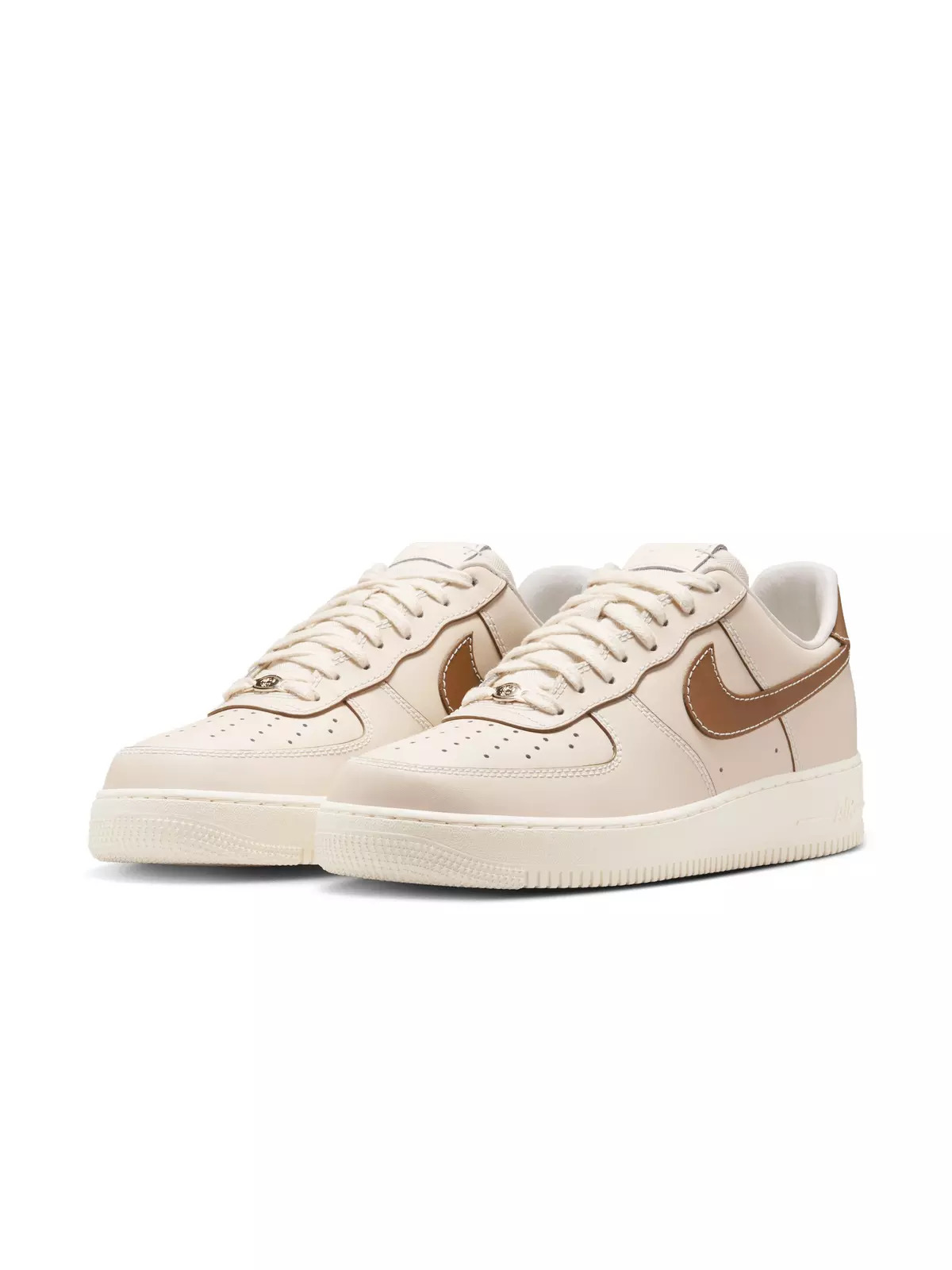 Air Force 1 '07 "Pearl White/Pale Ivory/Sail/Light British Tan" Men's Shoe - 3