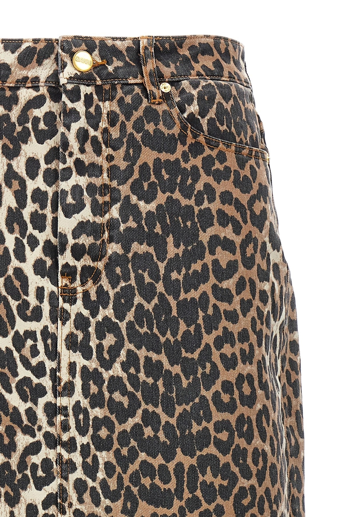 Animal print long skirt - 4