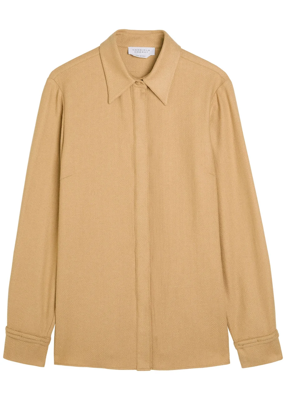 Gabriela Hearst Cruz Cashmere and Silk-blend Shirt - 1