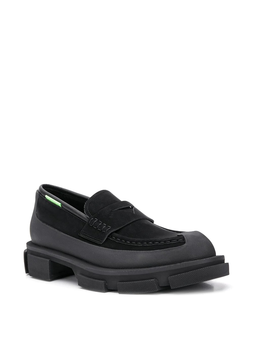 panelled loafers - 2