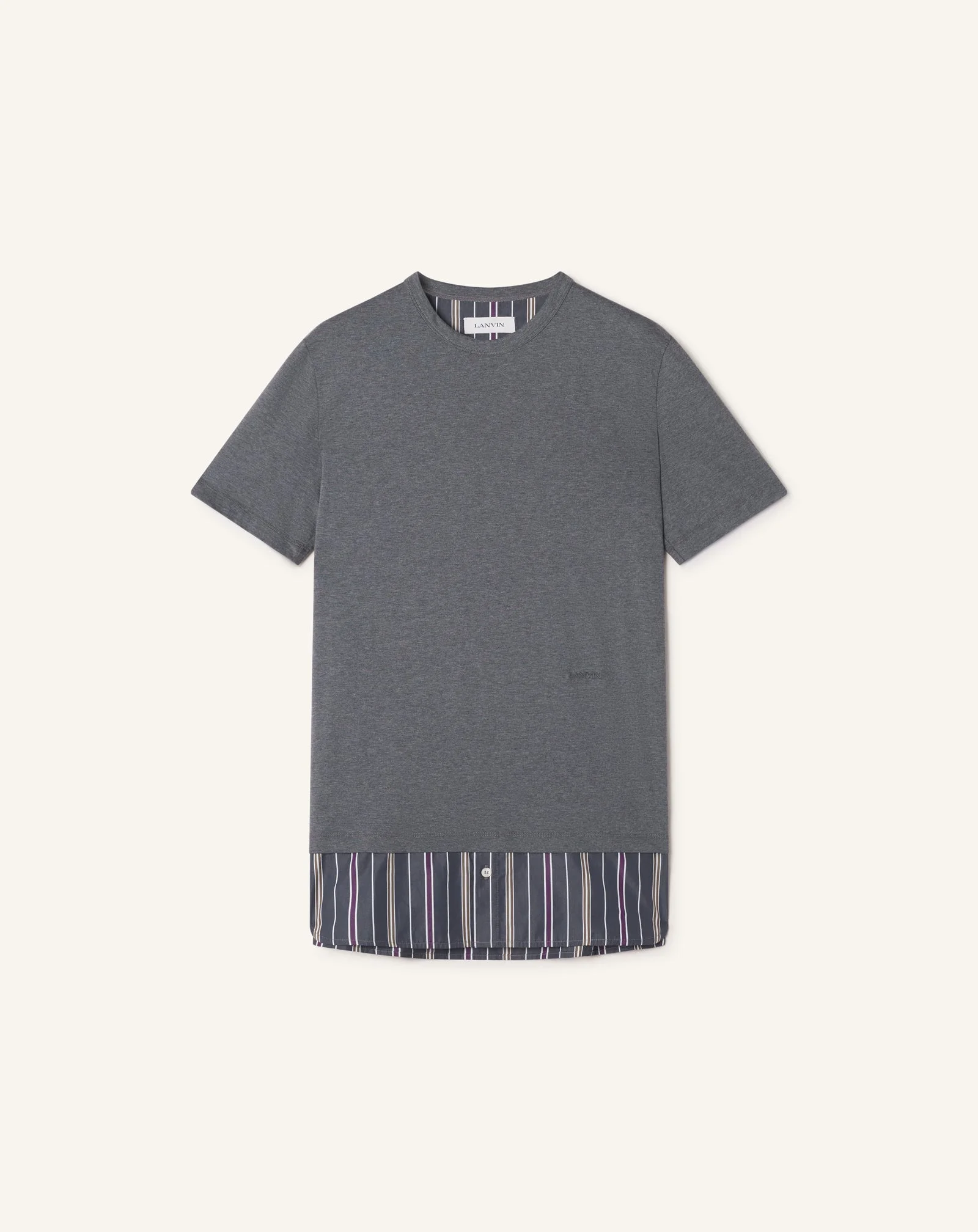 LAYERED T-SHIRT IN COTTON - 1