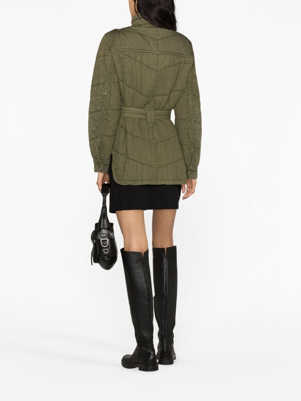 Kalice belted quilted jacket - 4