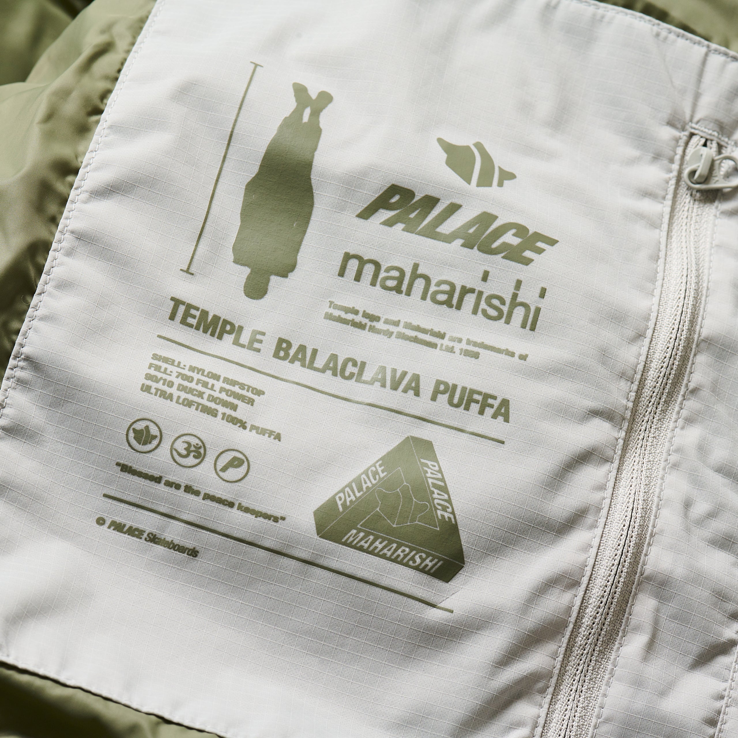 PALACE MAHARISHI TEMPLE PUFFA JACKET ICE - 9