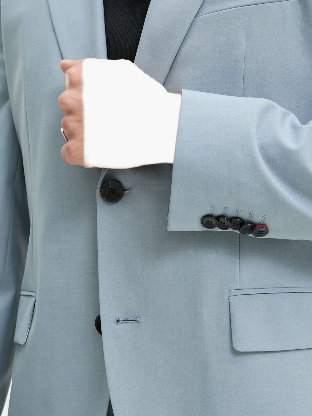 single-breasted lapel-collar suit - 4