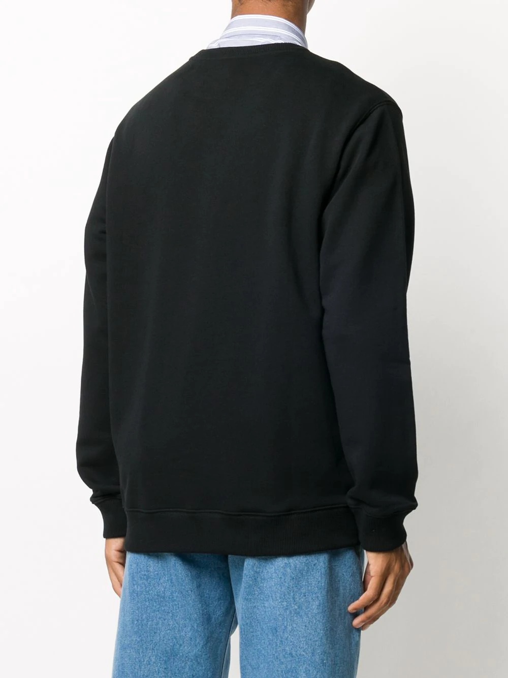 logo patch crew neck sweatshirt - 4