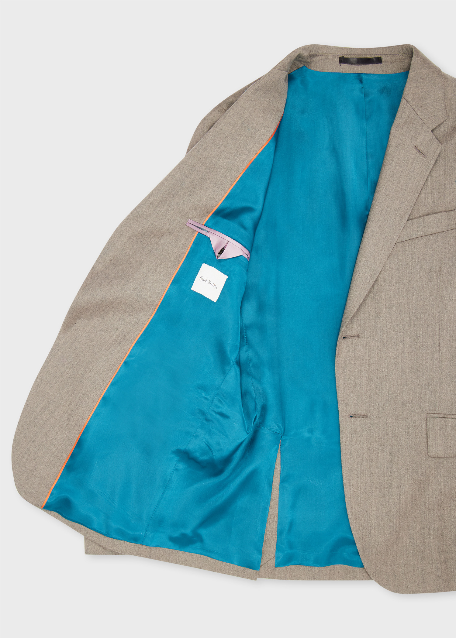 Tailored-Fit Oatmeal Overdyed Wool-Cashmere Flannel Blazer - 4