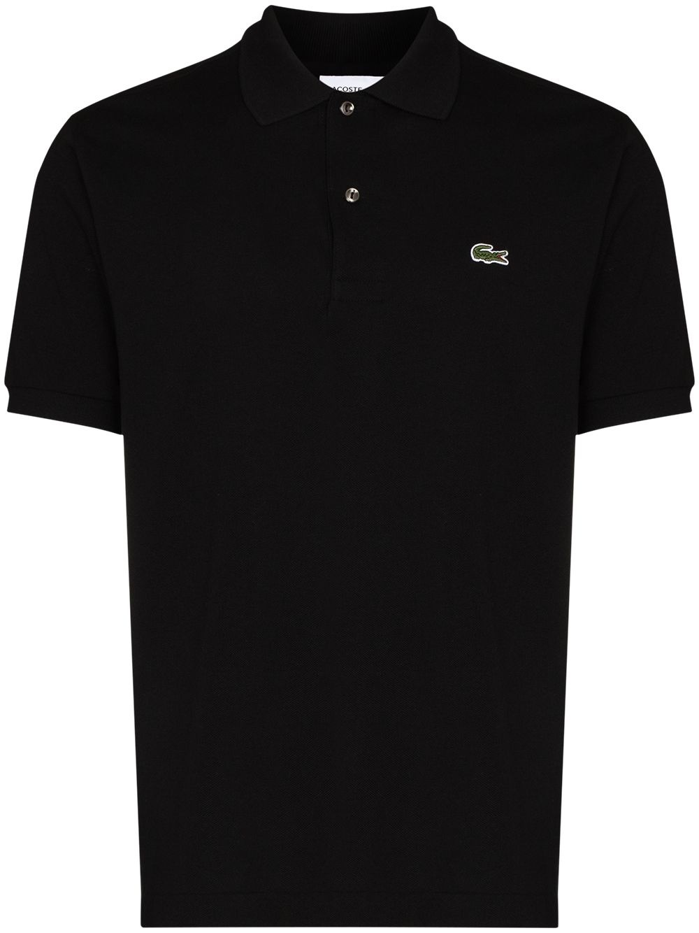 logo-patch short-sleeve polo shirt - 1