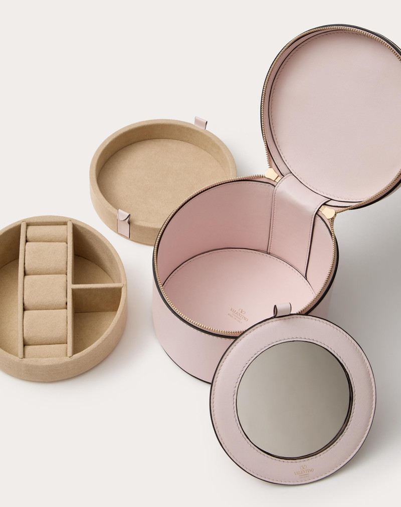 MINI VLOGO SIGNATURE CALFSKIN JEWELRY VANITY CASE 4