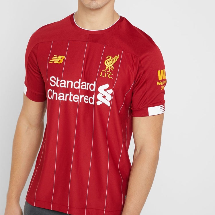 New Balance Men's New Balance Liverpool Home Jersey Fan Edition Red MT930000 - 3