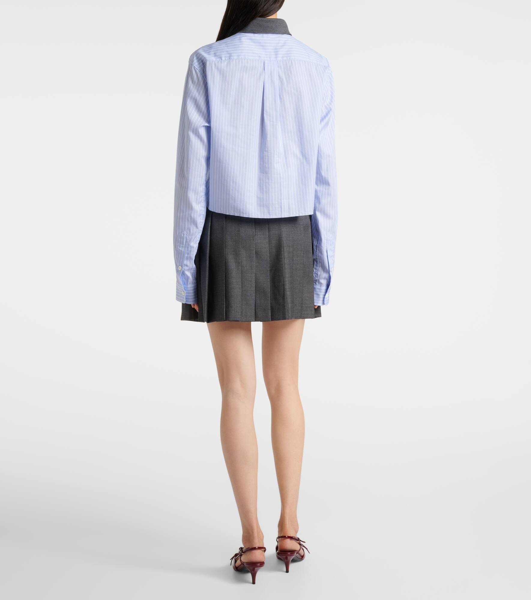 Cropped cotton shirt - 3