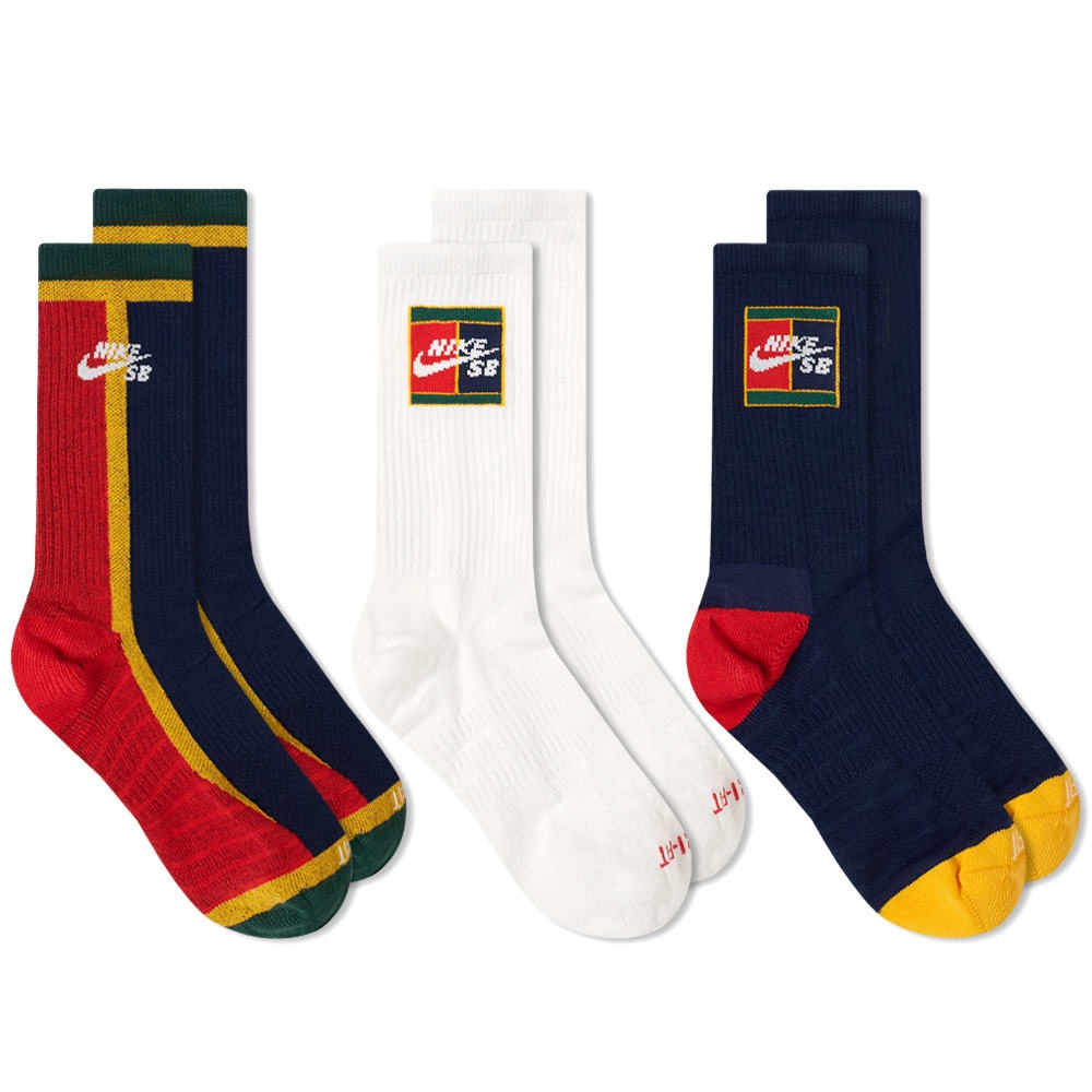 Nike SB Court Socks - 3 Pack - 1