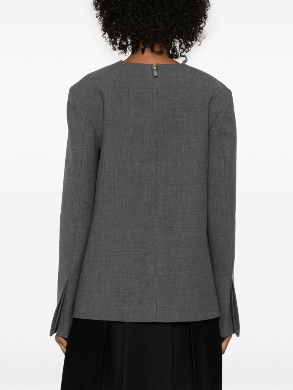 mélange-effect blouse - 4
